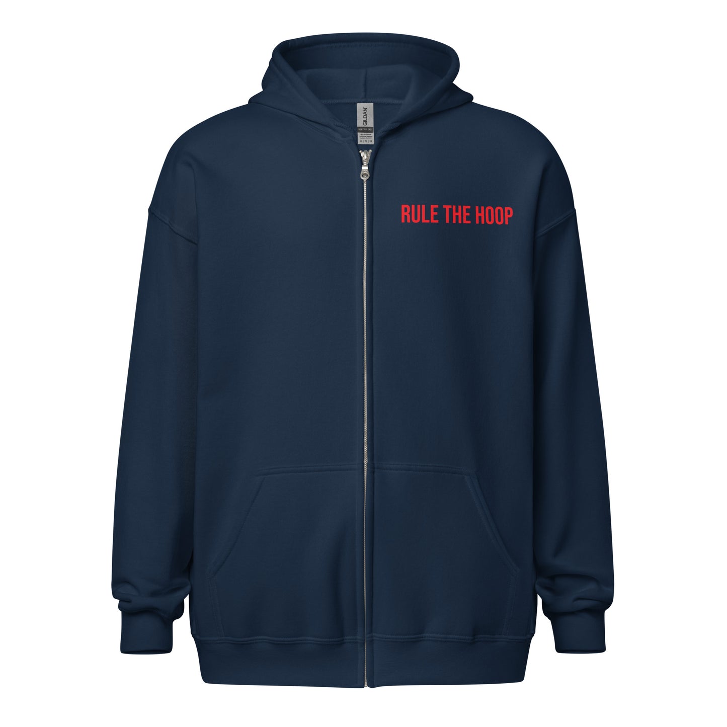 Rule The Hoop™ Unisex Basketball Zip Hoodie