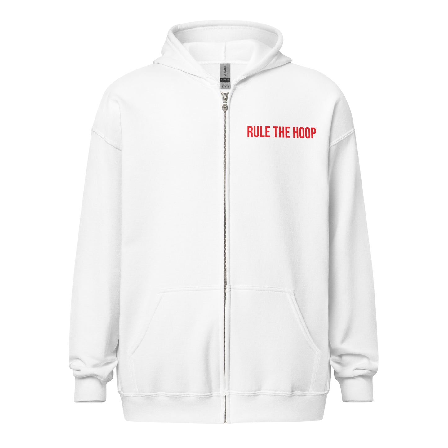 Rule The Hoop™ Unisex Basketball Zip Hoodie