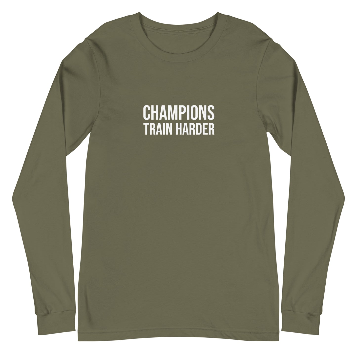 Champions Train Harder™ Unisex Long Sleeve Sports T-Shirt