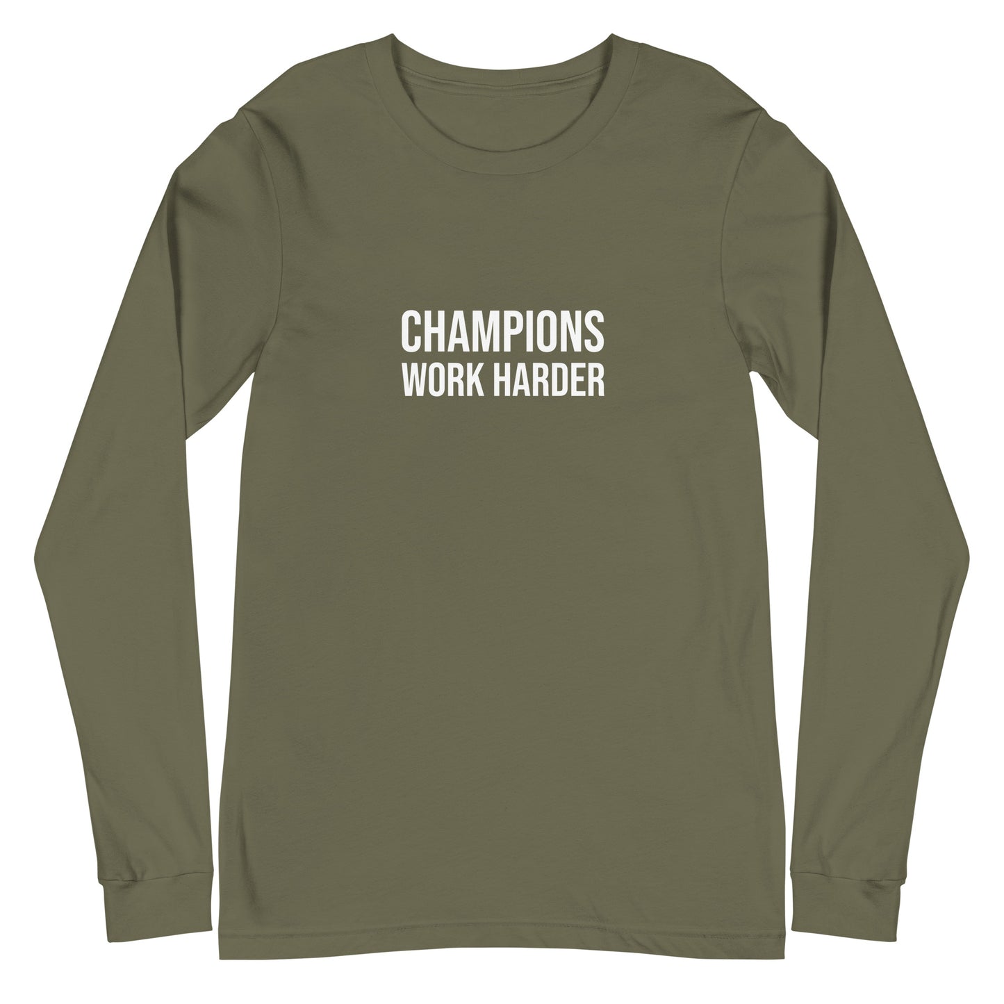 Champions Work Harder™ Unisex Long Sleeve Sports T-Shirt