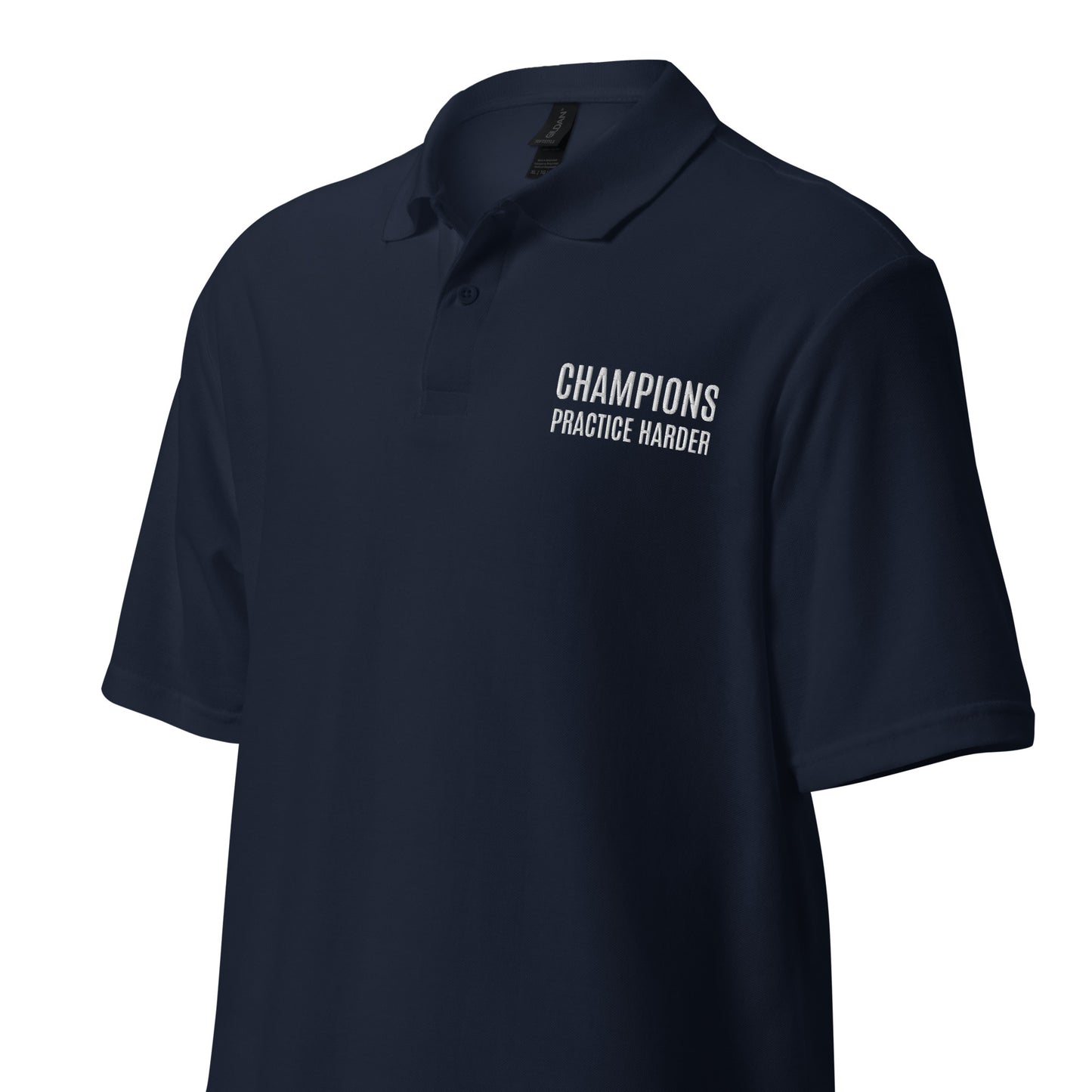 Champions Practice Harder™ Unisex Pique Polo Sports Shirt