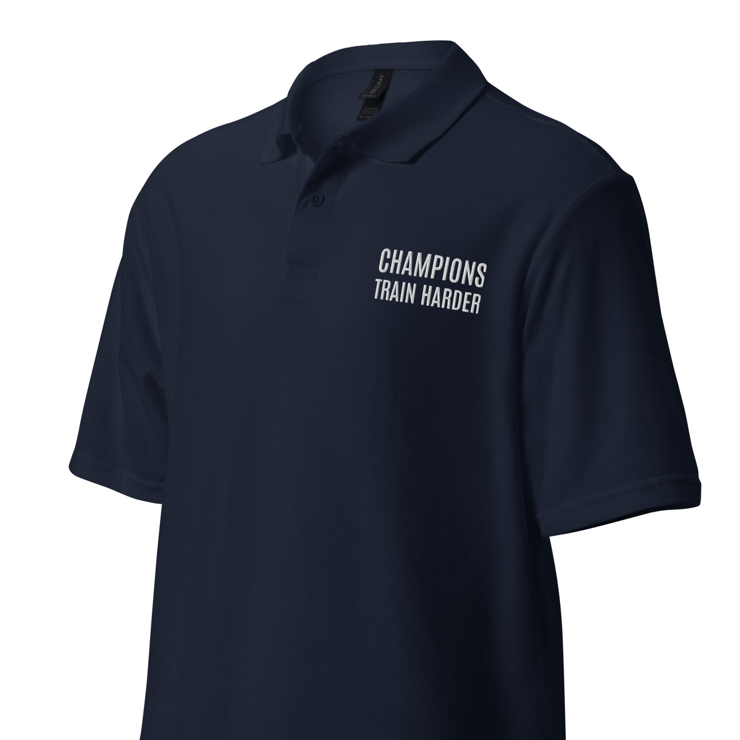 Champions Train Harder™ Unisex Pique Polo Sports Shirt