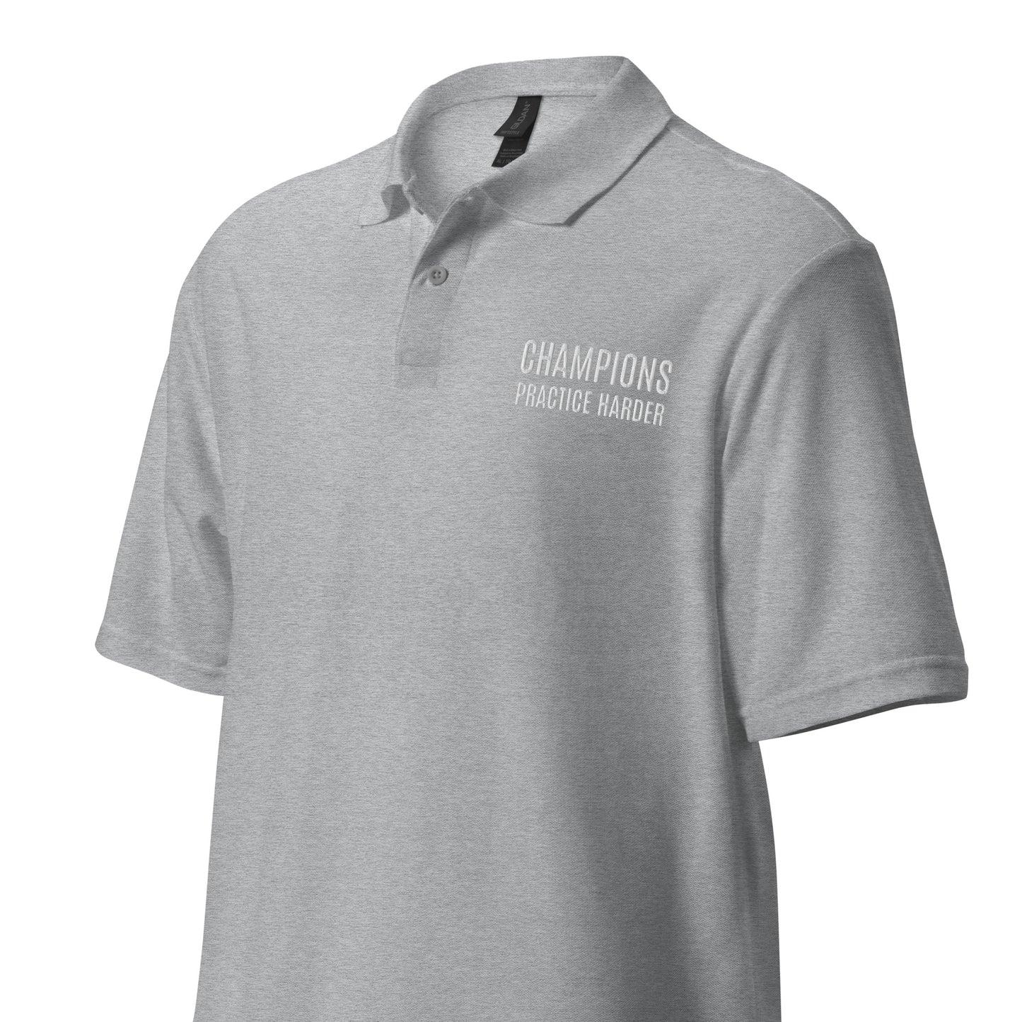 Champions Practice Harder™ Unisex Pique Polo Sports Shirt