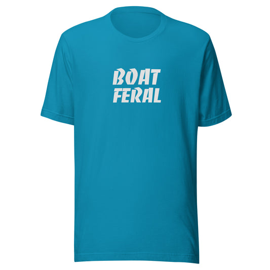 Boat Feral unisex boating t-shirts are for all boaters and passengers who go wild for water excursions, and this tee makes a great gift.