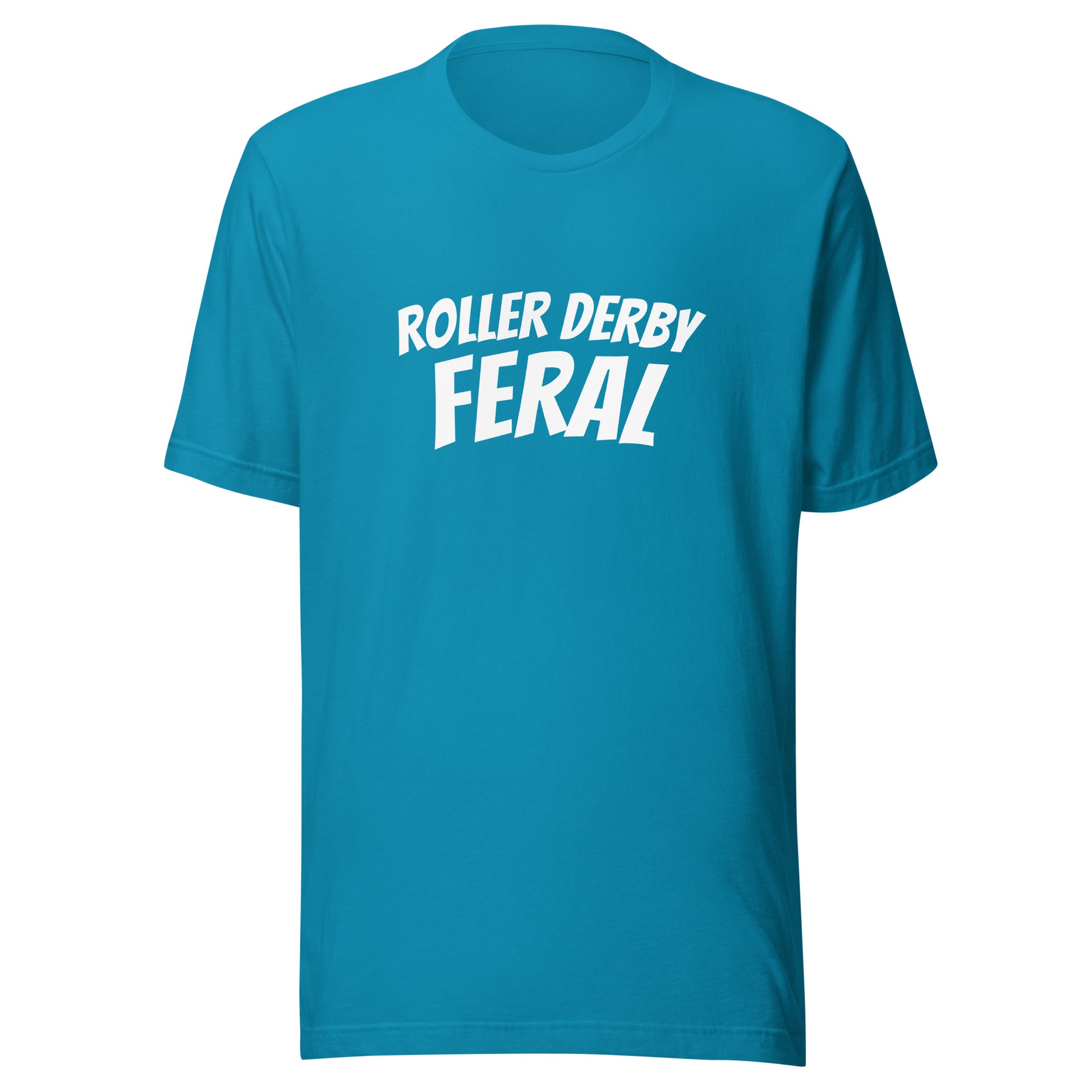 Roller Derby Feral brand sports t-shirt for players and fans who go wild for the game and love the sport.