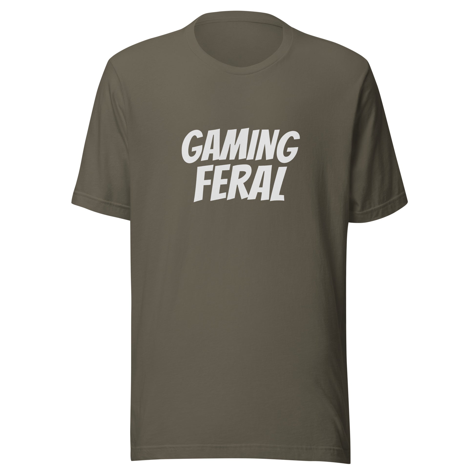 Gaming Feral unisex t-shirts are for gamers who go wild for playing video games, and this cool gamer tee makes a great gift.