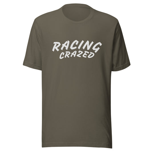 Racing Crazed unisex sports t-shirts are for people who go crazy for auto, motorcycle, BMX, cycling, horse, or running races.