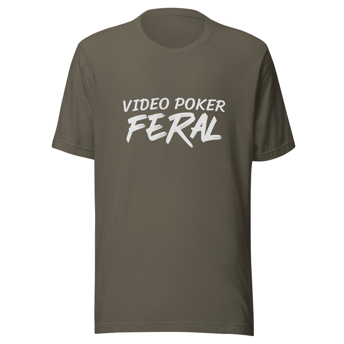 Video Poker Feral™ Unisex Gambling T-Shirt