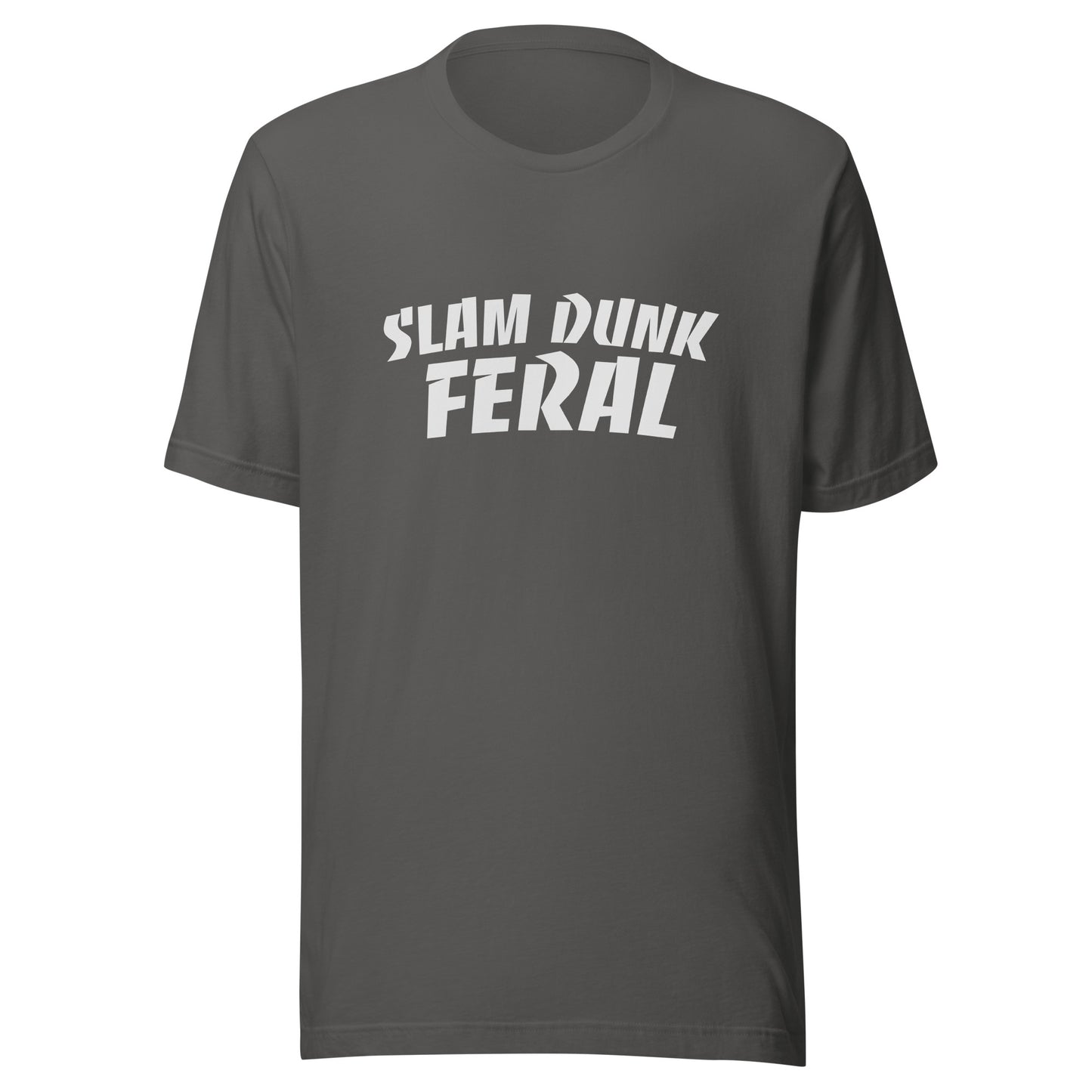 Slam Dunk Feral unisex basketball t-shirts are for fans and players who go wild for dunking.