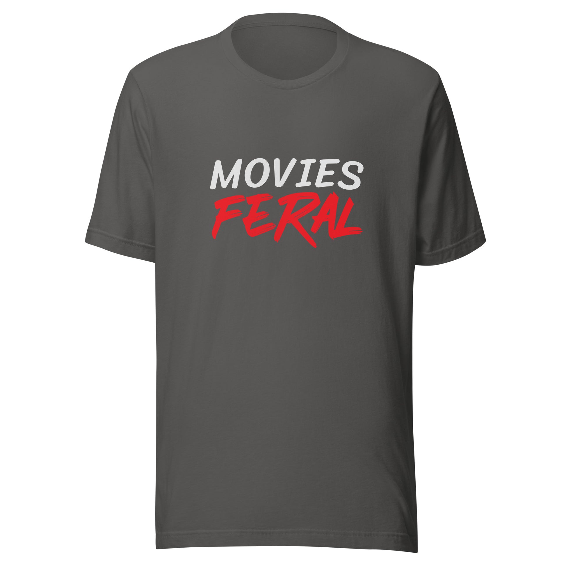 Movies Feral unisex t-shirts are for anyone who goes wild for films and loves watching them, and it is designed for the diehard movie fan.