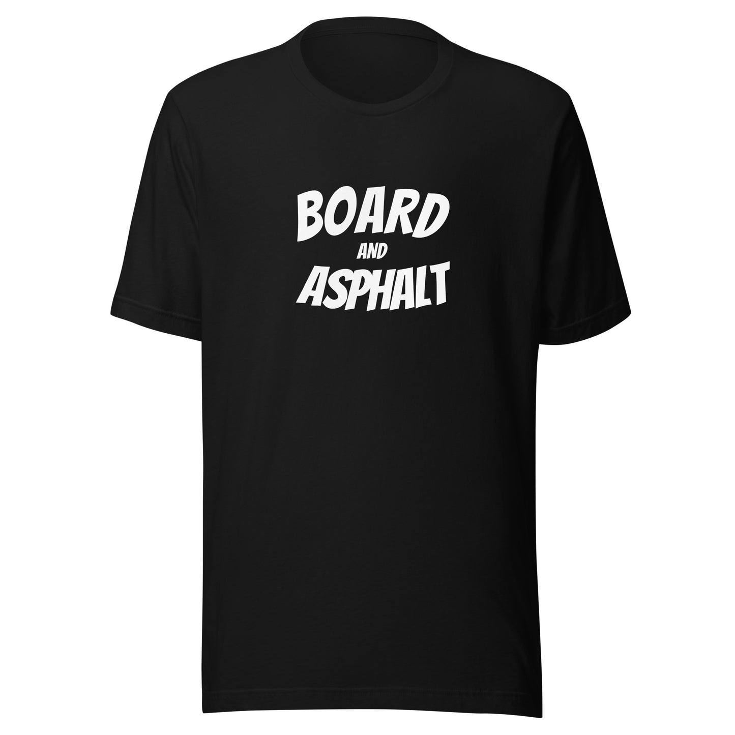 Board and Asphalt skateboarding t-shirt for skateboarders.