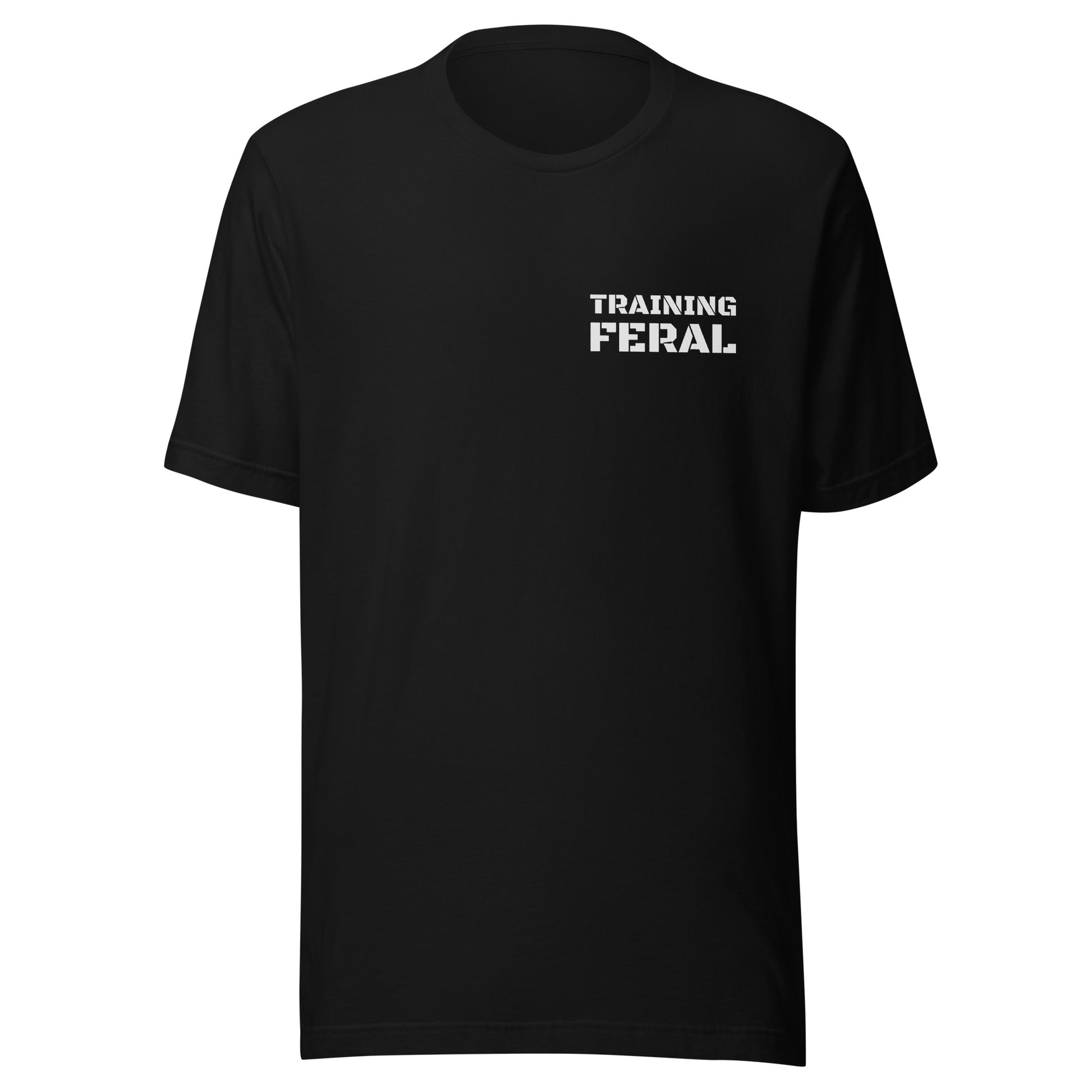 Training Feral pocket logo unisex sports t-shirt is for athletes and players for workouts and practices.