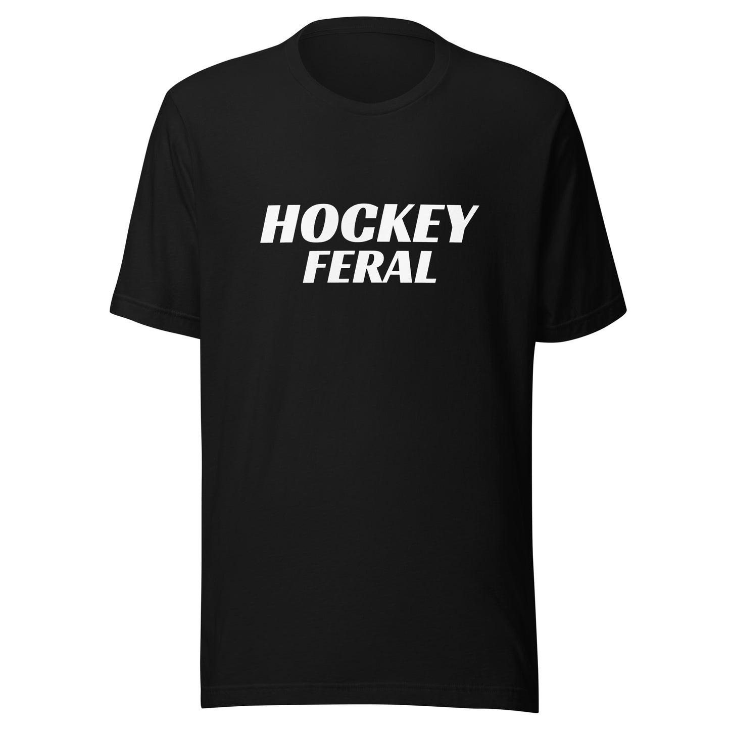 Hockey Feral brand sports t-shirt for players and fans who go wild for the game.