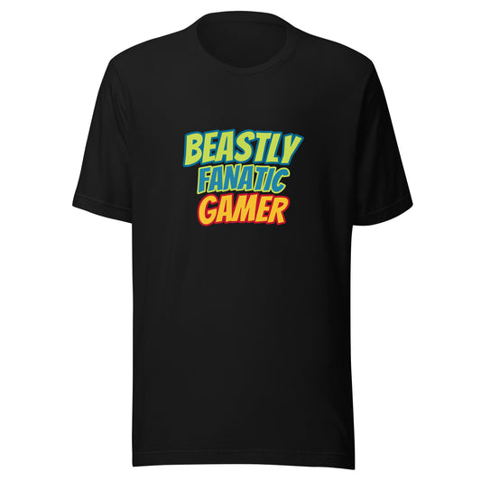 Beastly Fanatic Gamer unisex gaming t-shirts are for gamers who go wild for playing video games, and they make a great gift.