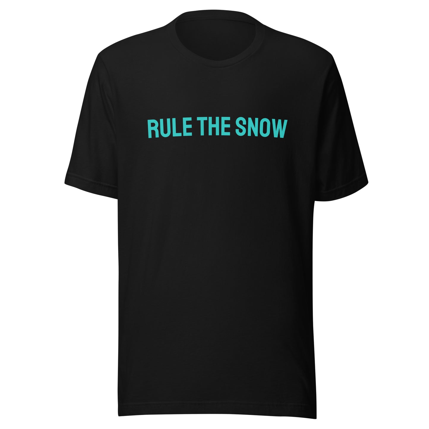 Rule The Snow brand sports t-shirt for skiers and snowboarders who love the snow.