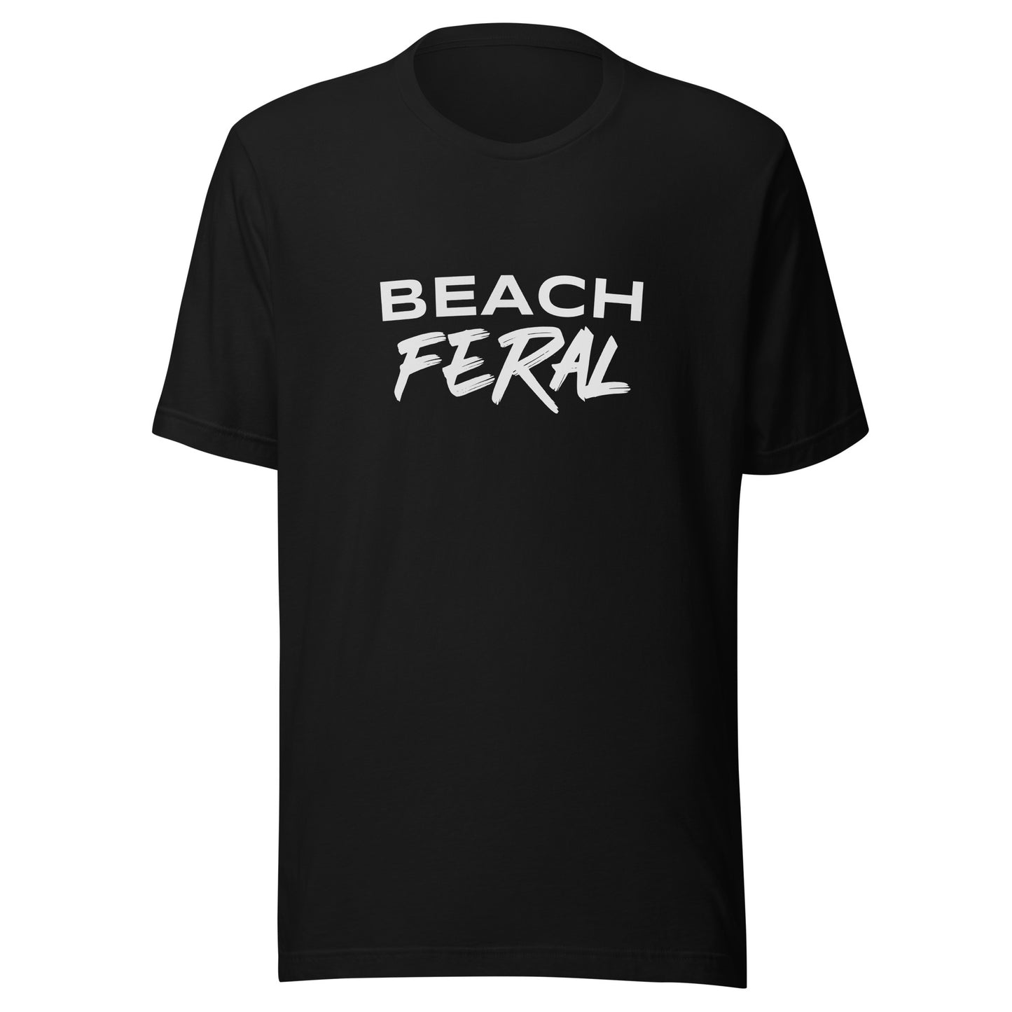 Beach Feral unisex t-shirts are for anyone who goes wild for the sun, sand, and water and can't get enough of the surf and views.