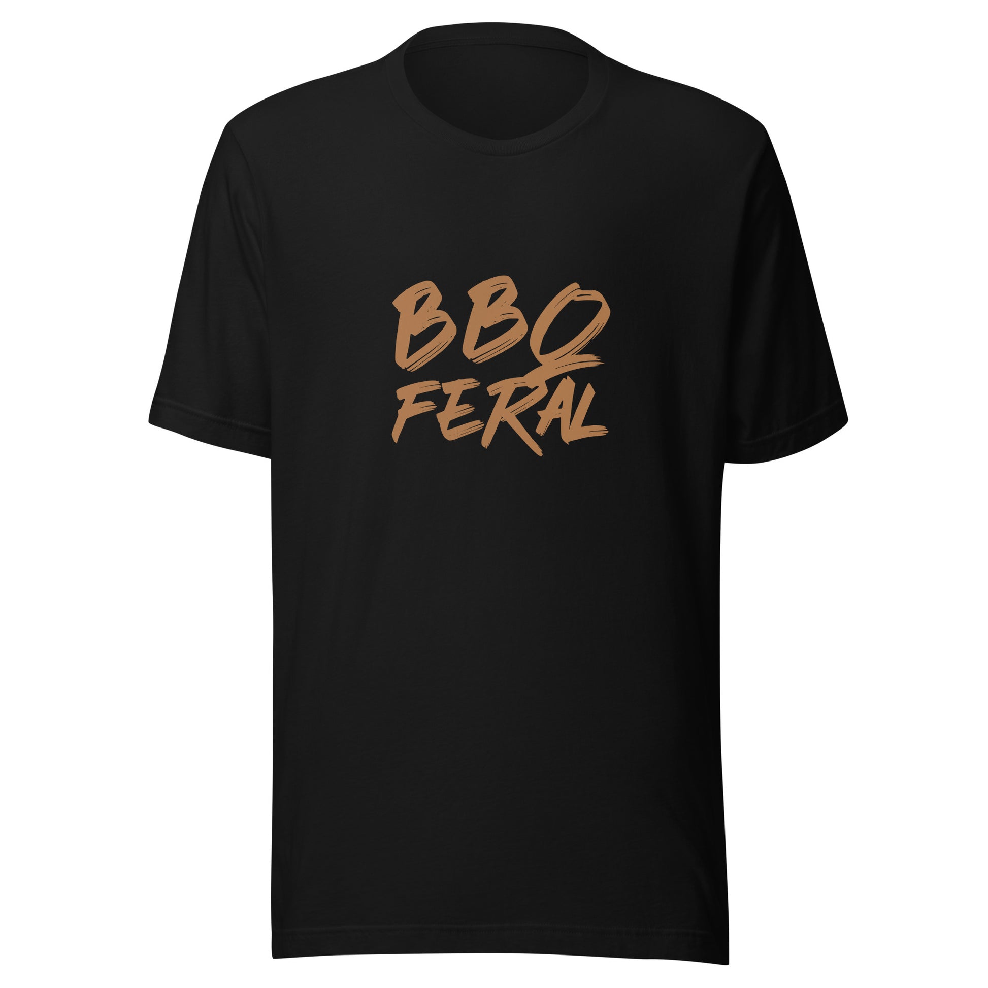 BBQ Feral unisex barbecue t-shirt is for anyone who goes wild for barbecues enjoys barbecuing, and loves eating barbecued food.