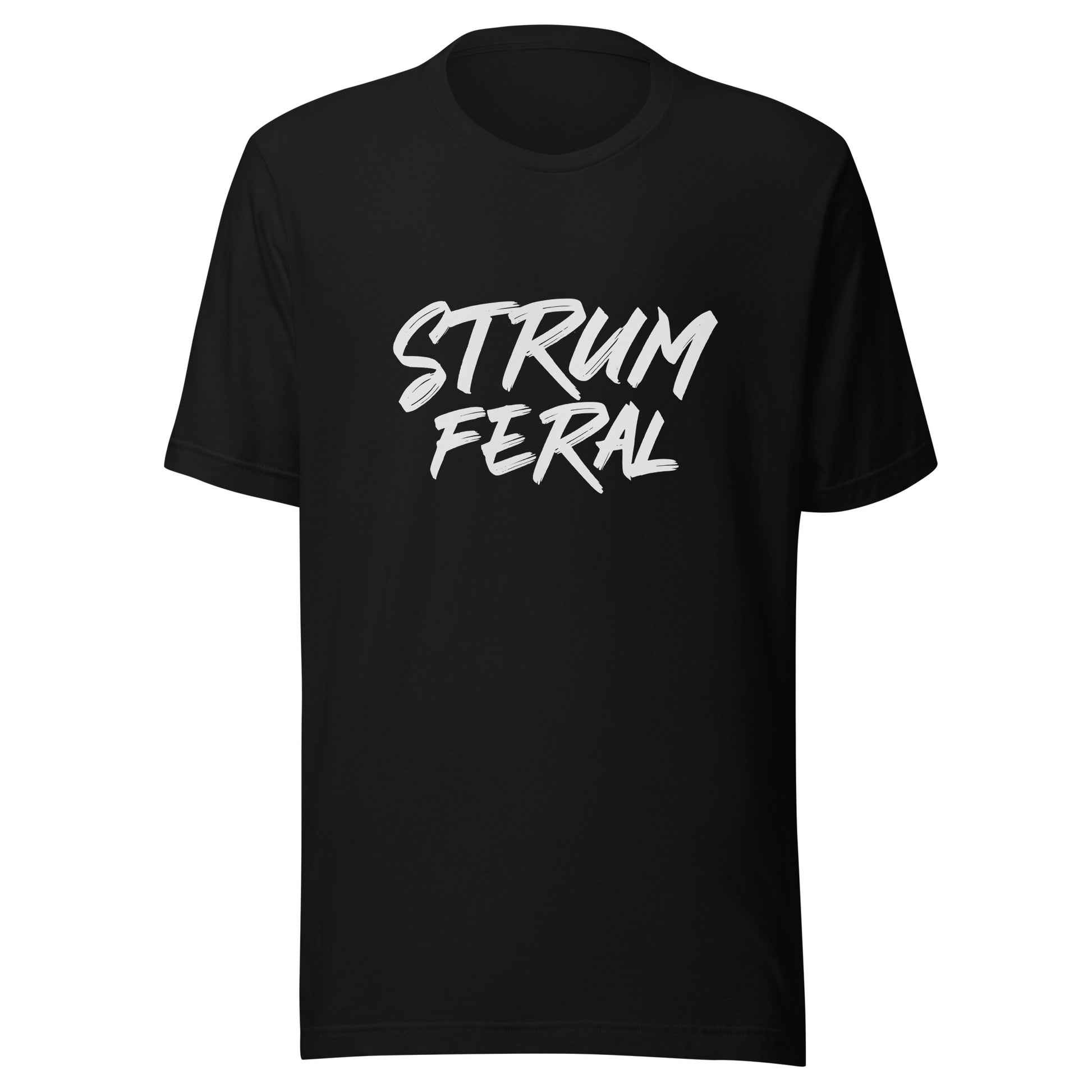 Strum Feral unisex t-shirts are for guitarists and diehard fans who go wild and crazy for music and can not get enough of it.