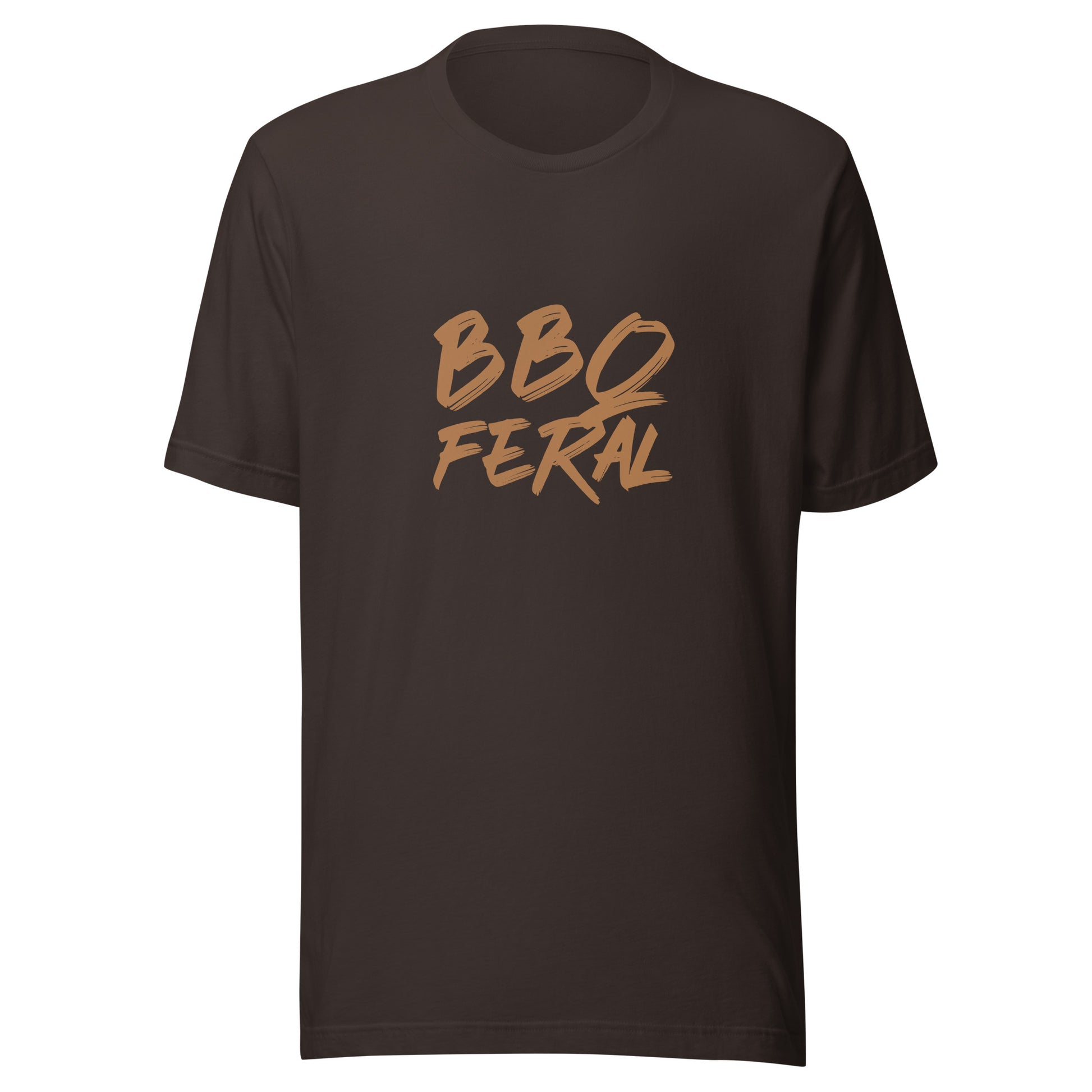 BBQ Feral unisex barbecue t-shirt is for anyone who goes wild for barbecues enjoys barbecuing, and loves eating barbecued food. 