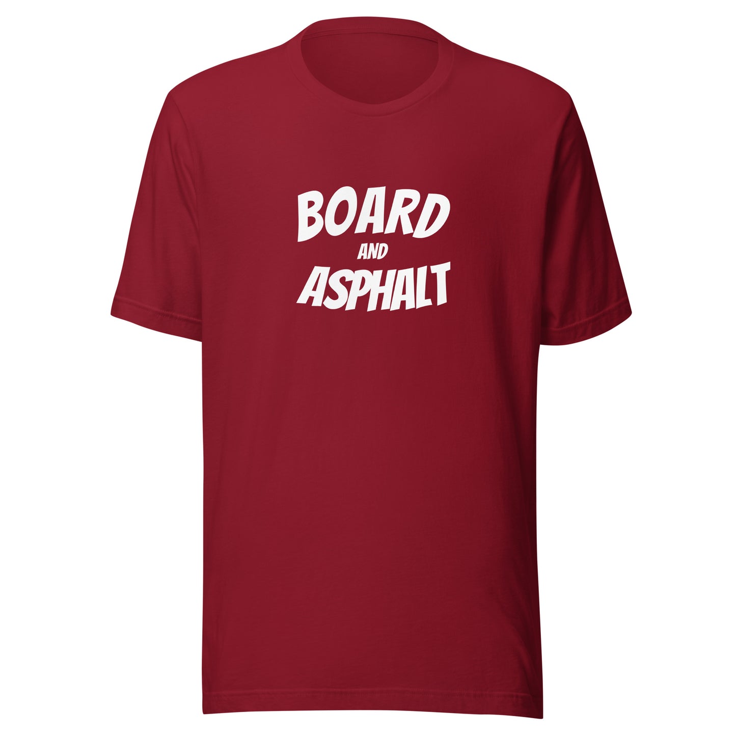 Board and Asphalt skateboarding t-shirt for skateboarders.