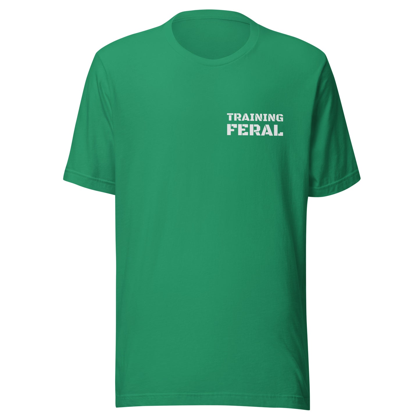 Training Feral pocket logo unisex sports t-shirt is for athletes and players for workouts and practices.