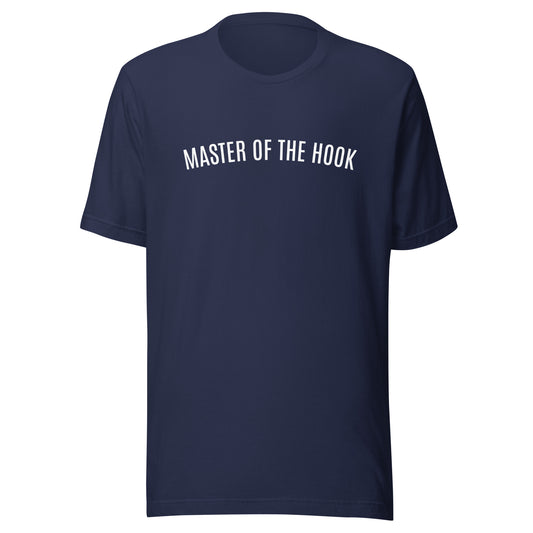 Master of The Hook unisex sports t-shirts are for fishermen, basketball players, and boxers who have all mastered the hook.