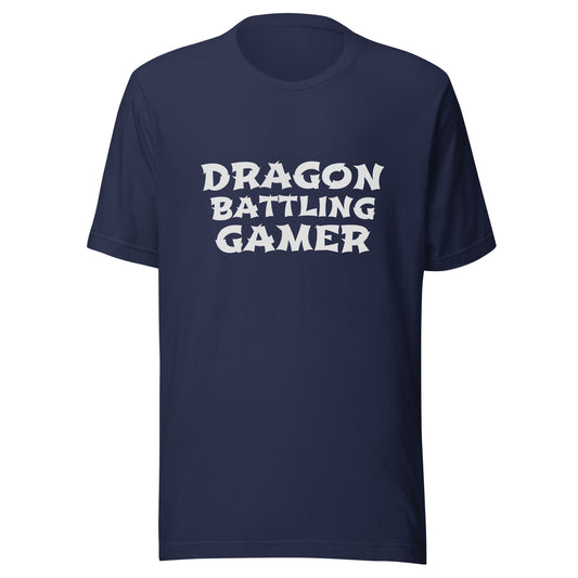 Dragon Battling Gamer unisex t-shirts are for gamers who battle dragons and anything that gets in their way when they play.