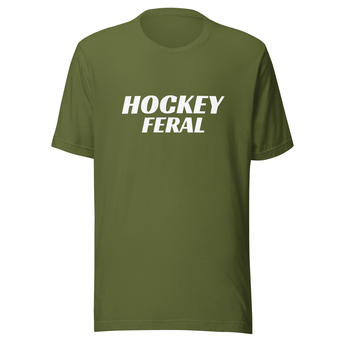 Hockey Feral brand sports t-shirt for players and fans who go wild for the game.