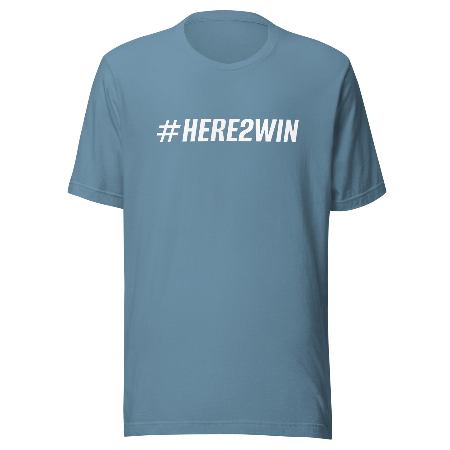 #HERE2WIN™ Hashtag Here To Win Unisex Sports Athlete T-Shirt