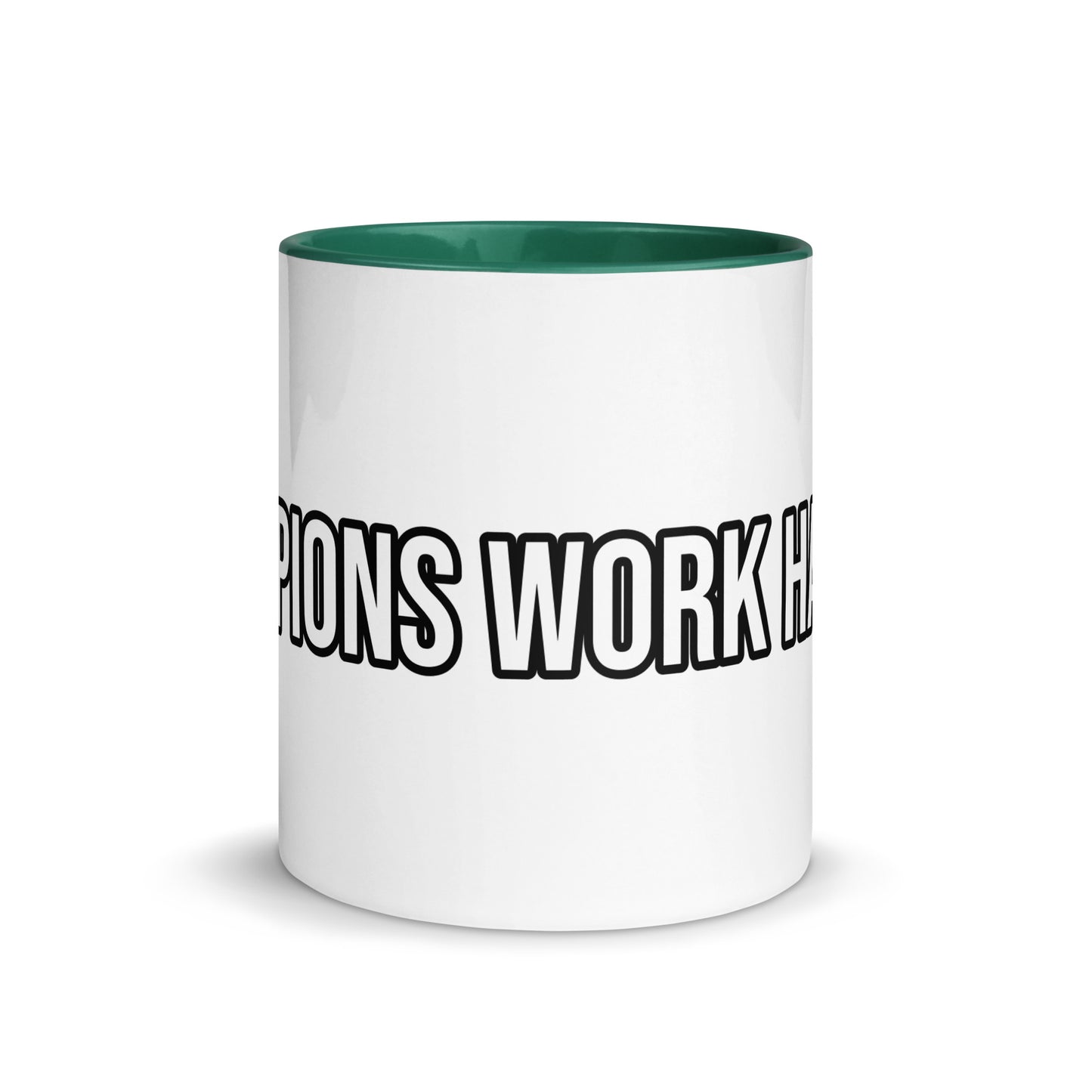 Champions Work Harder™ Sports and Business Inspiring Mug