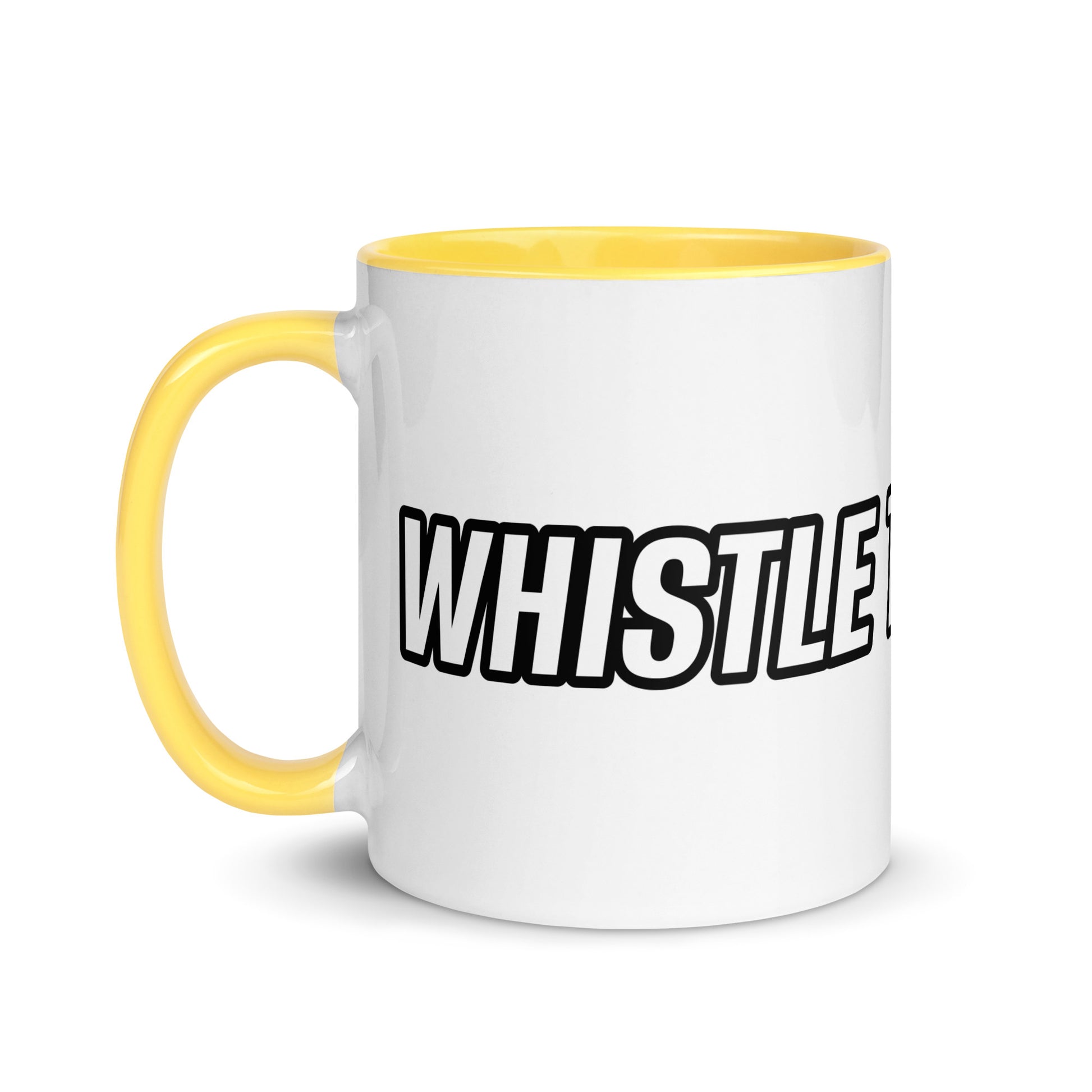 Whistle T2 Whistle sports coffee mugs are for athletes, players, coaches, and fans as a reminder champions play from whistle to whistle.