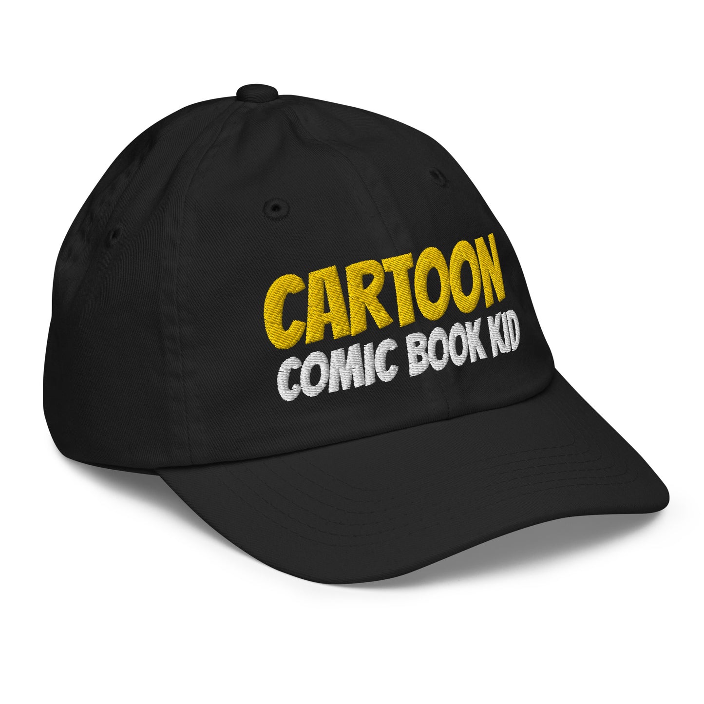 Cartoon Comic Book Kid™ Youth Hat, Fun Baseball Cap for Kids