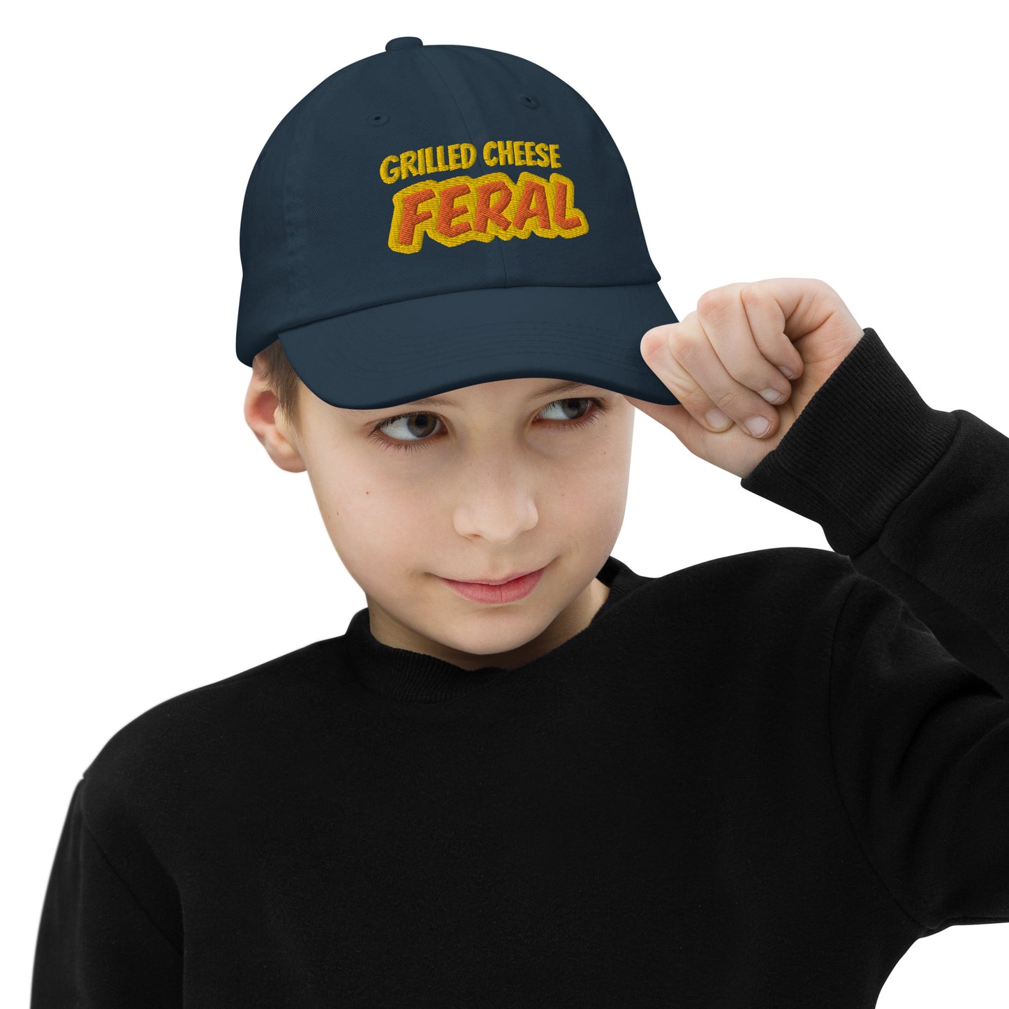 Grilled Cheese Feral™ Sandwich Fan Unisex Youth Ball Cap