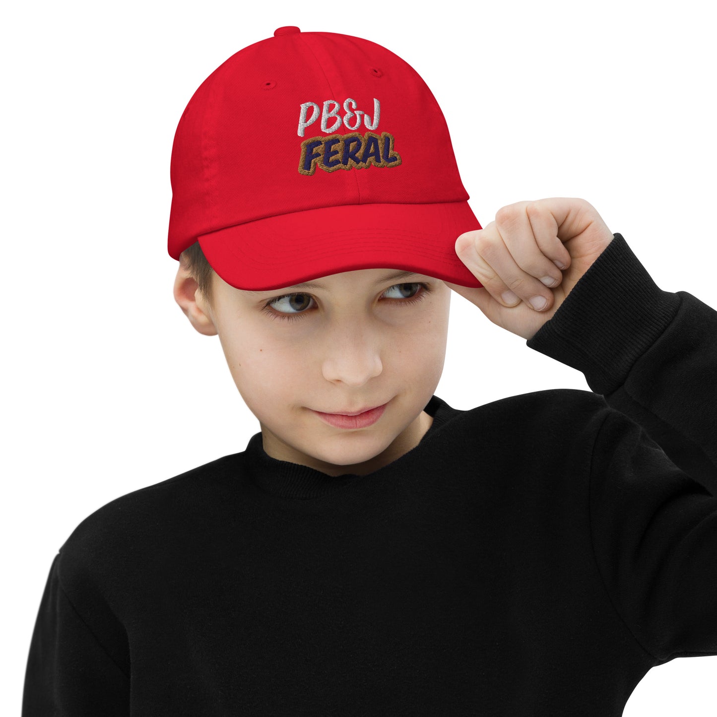 PB&J Feral™ Peanut Butter and Jelly Sandwich Fan Youth Unisex Ball Cap