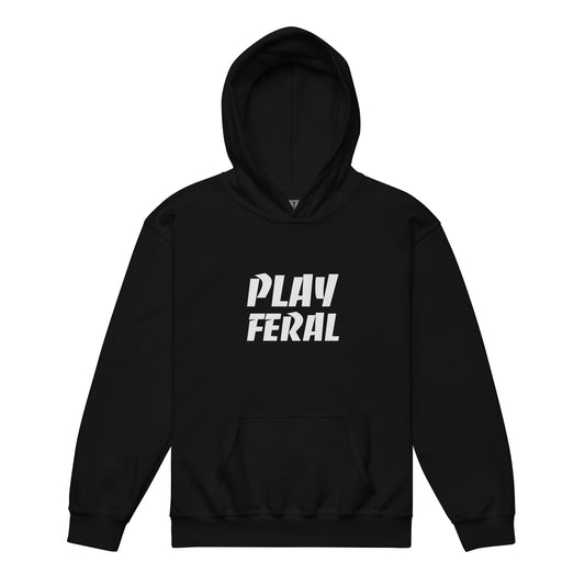 Play Feral unisex (for boys and girls) youth sports hoodies are for young players who play to the best of their abilites.