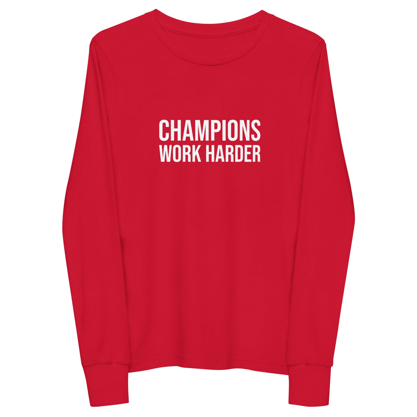 Champions Work Harder™ Youth Long Sleeve Sports T-Shirt