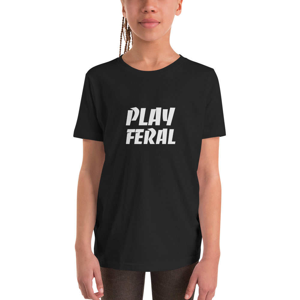 Play Feral unisex youth sports t-shirts for the confident athlete and the hardcore player who plays to be the best.